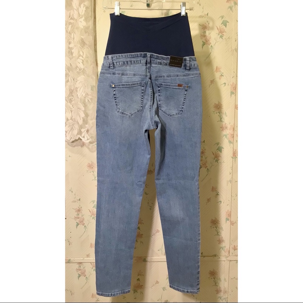 Bandia Blue Ankle Grazer Jeans Pants - Picture 2 of 3